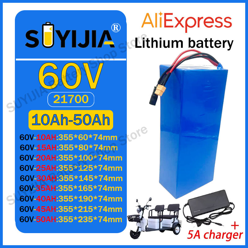 21700 60V 50Ah 45Ah 20Ah 25Ah  - 60V 30Ah 21700 Battery Pack recension och pris