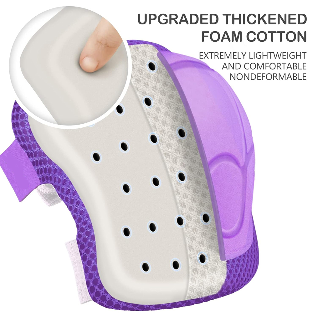 6pcs Kids Knee Pads and Elbow  - Scooter Helmet Set recension och pris