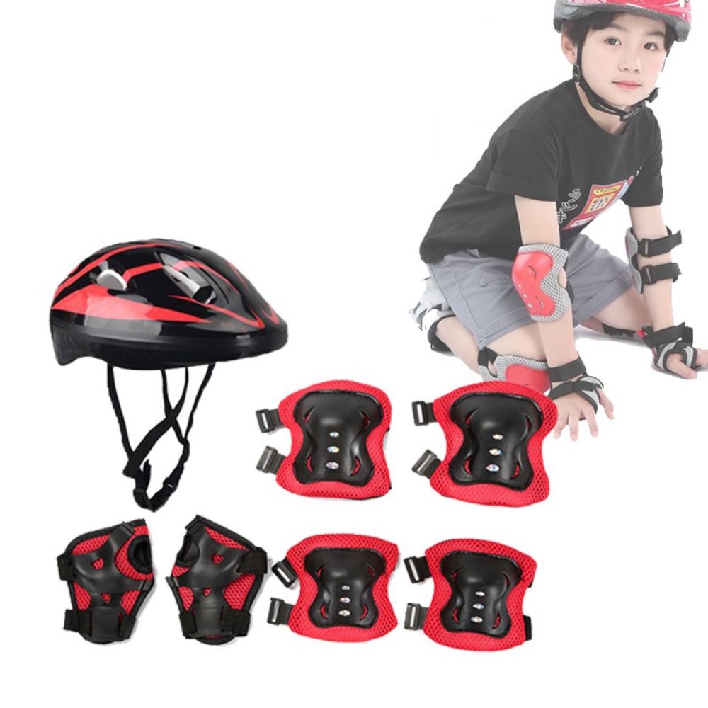 Kids Helmet Knee Elbow Pads Wr - Scooter Helmet Set recension och pris