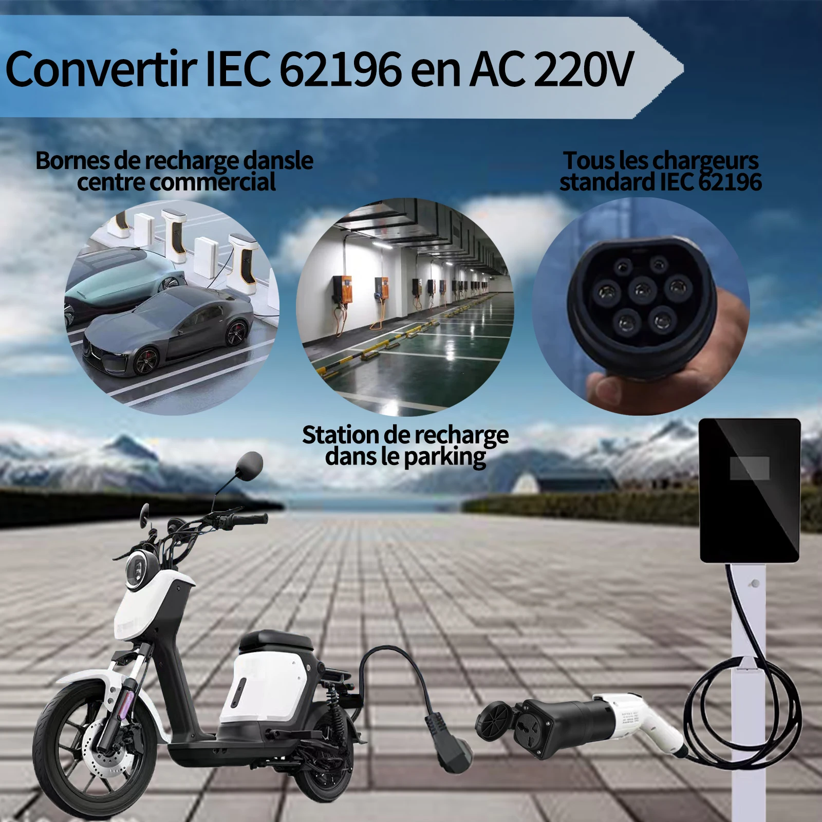 Type2 EV Charger Adapter EVSE  - Electric Scooter Charger recension och pris