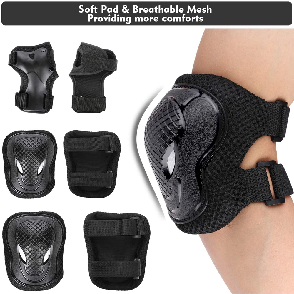 GOMOREON 6Pcs/Set Kids Safety  - Scooter Helmet Set recension och pris