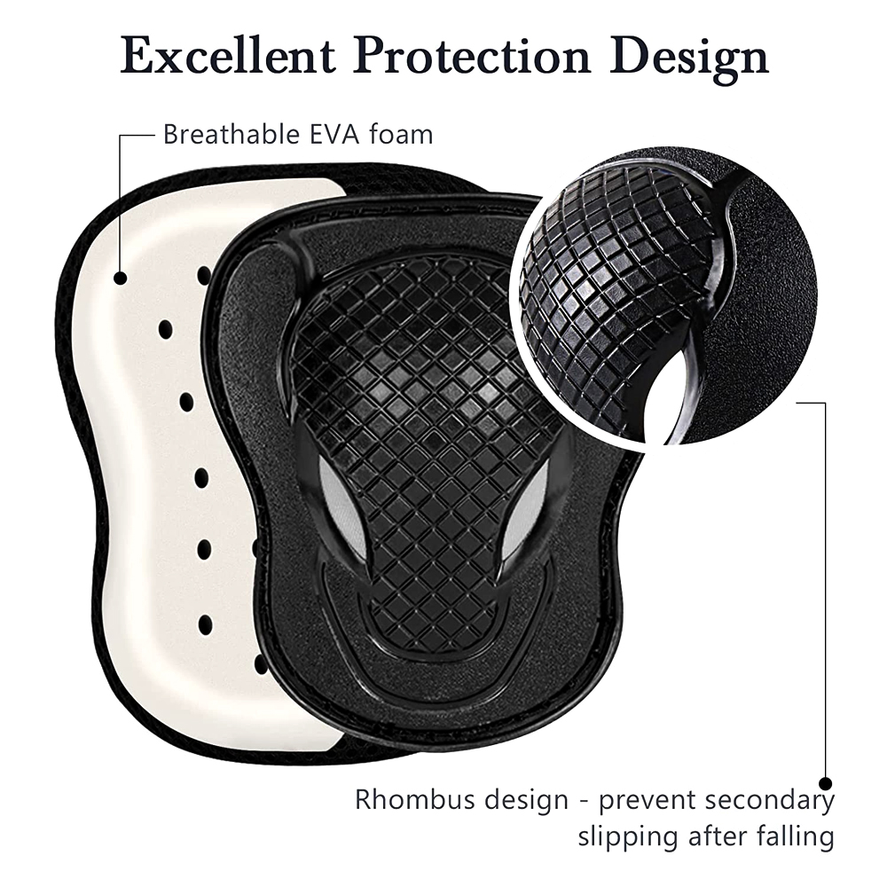 GOMOREON 6Pcs/Set Kids Safety  - Scooter Helmet Set recension och pris